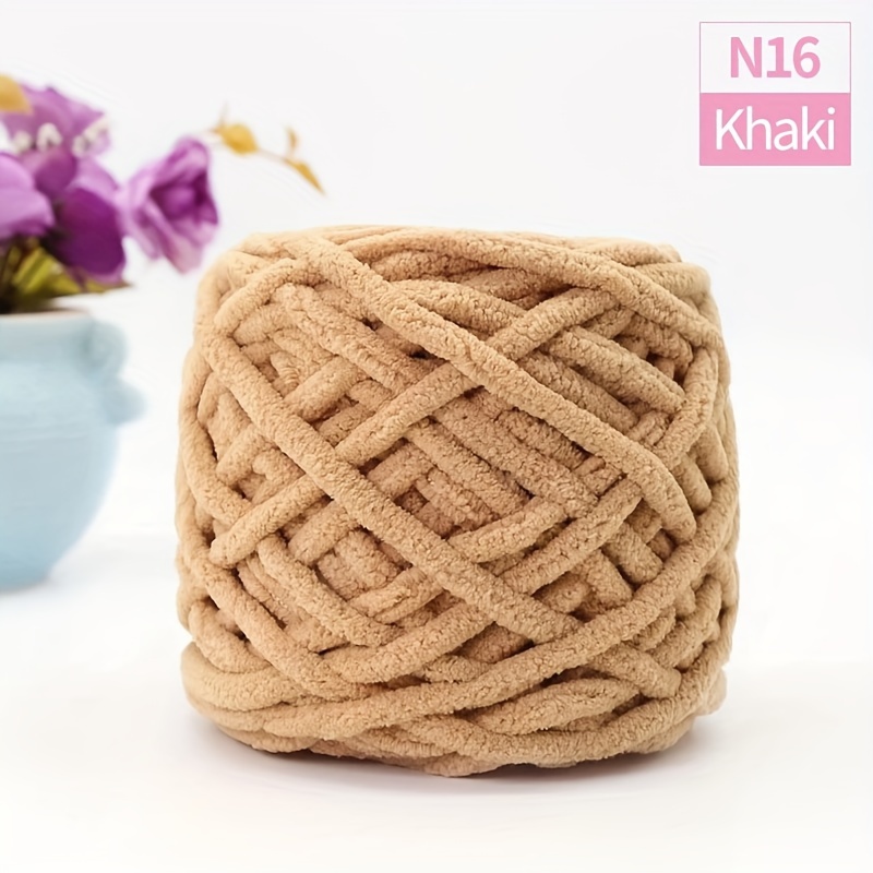 Chunky Blanket Knitting Yarn, Luxury Thick Polyester Jumbo Weaving Crochet Craft Yarns For Throw Blanket Pillows 100g/