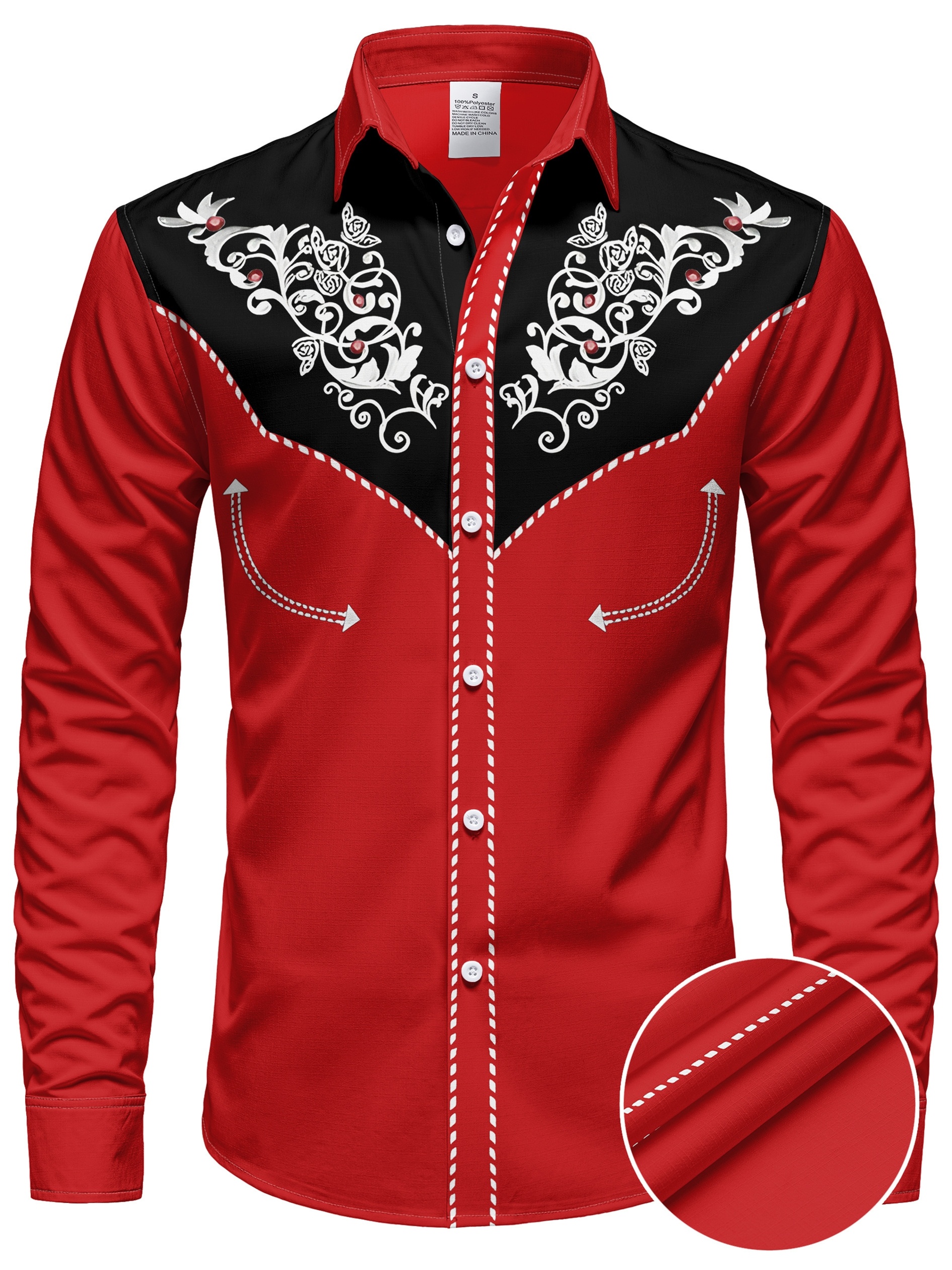 item picture mens western long sleeve shirt