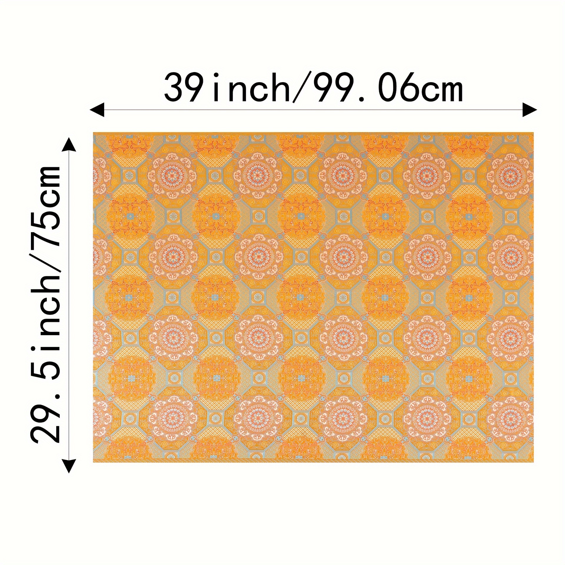 Image of Jacquard Satin Fabric For Traditional Hanfu, Qipao, Antique-style Cushions, Vintage Brocade Clothing Material, And -style Fabric