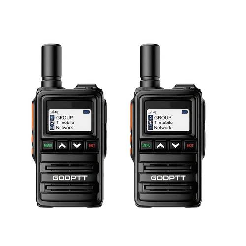 2 pack long range walkie talkies two way communication ultra long each with 1 sim card 5000 km suitable for outdoor work sites and long distance use