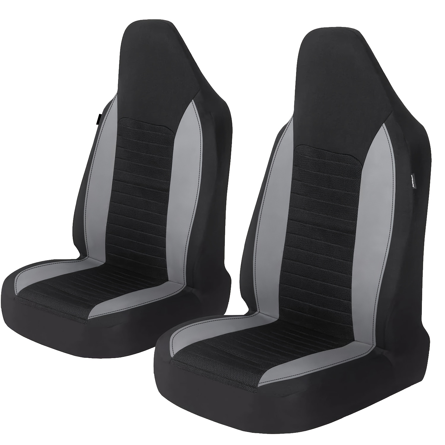 TEMU Seat Covers For Cars With A Hat, A Set Of 2 Hooded Universal Seat Covers Made From Comfortable And Breathable Polyester Fiber, Compatible With