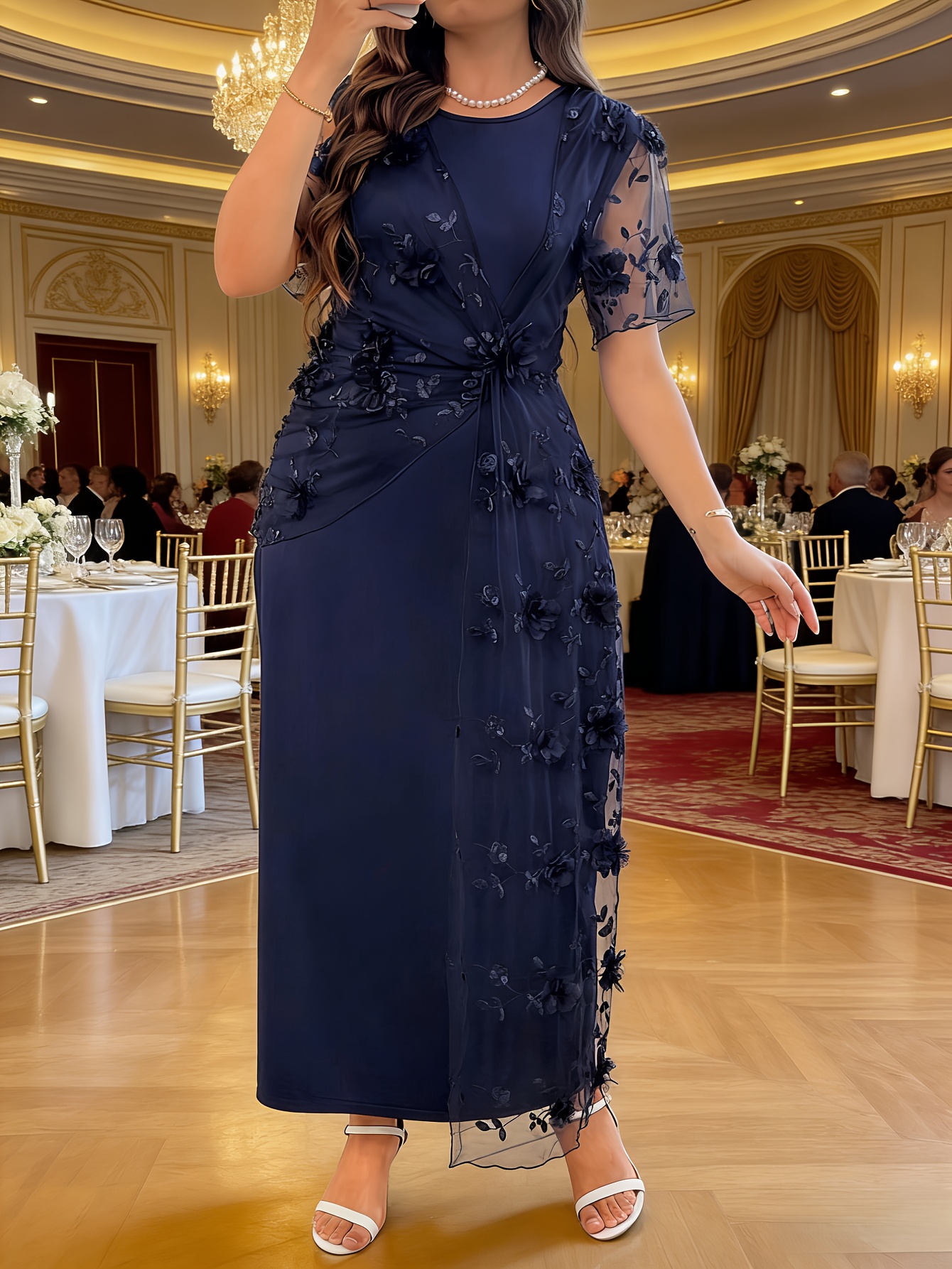 sachin and babi light blue dress Plus Size Christmas Formal Dresses main image 1