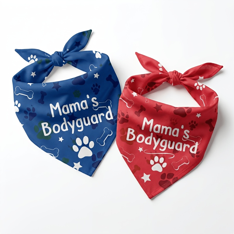 TEMU [ampioon] [2pcs] Pet Bandanas Printed With 