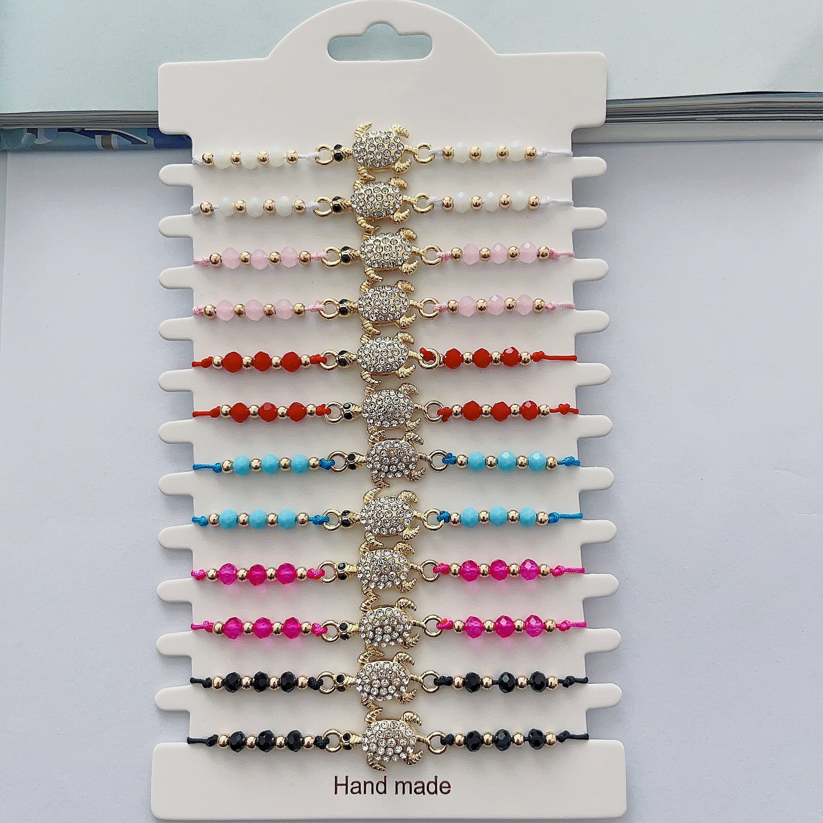 

12pcs/set Adjustable Bracelet Set, Beaded Bracelet Lucky Jewelry For Men