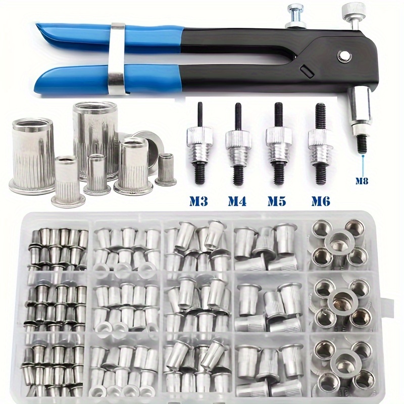 

150pcs Steel Kit, M3/4/5/6/8, , - Thread, Thread Coverage, For , Automobiles, - Metal Inserts