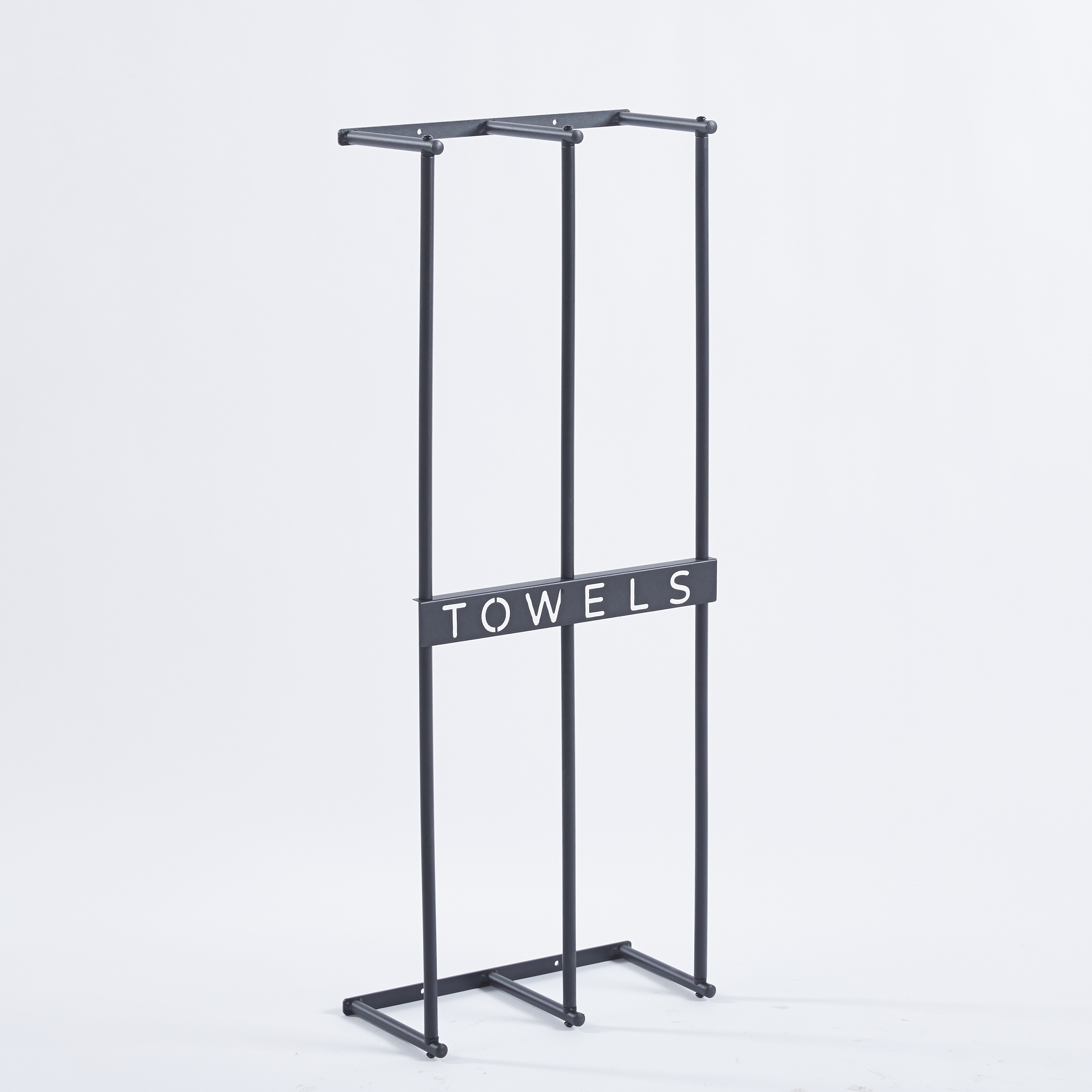 Space- Modern Wall-mounted Towel Rack - Durable Metal Organizer For Bathroom & Laundry Storage, Utility Hooks