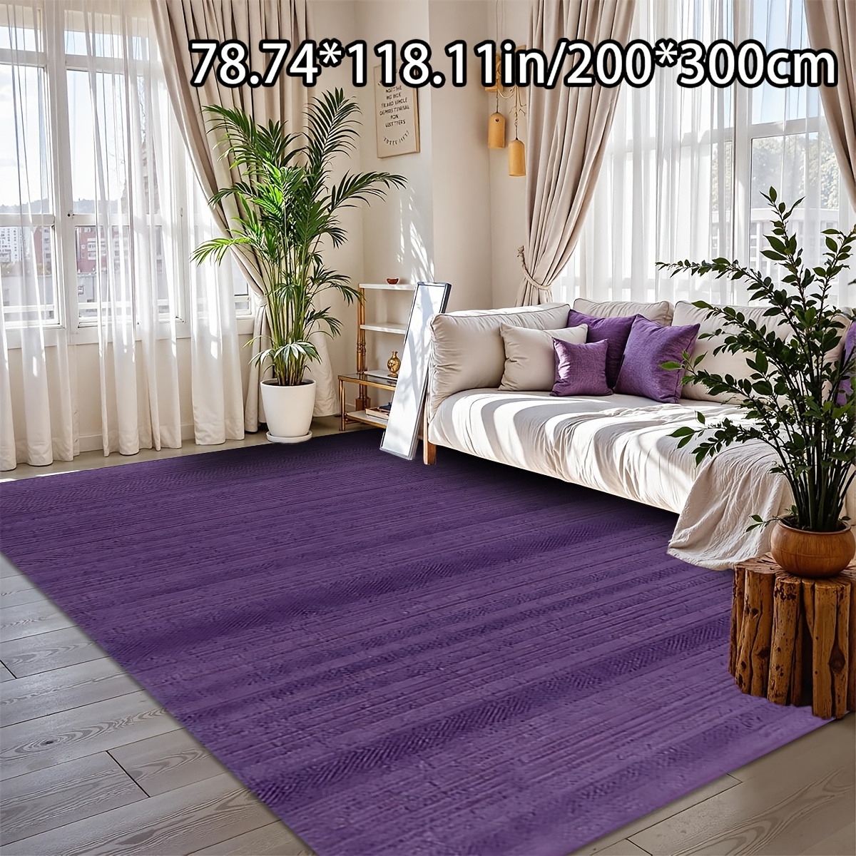 item picture soft plush dot plastic   home decor striped purple pattern versatile decorative style living room carpet sofa mat door mat bedroom carpet outdoor rugs suitable for living room bedroom or daycare center suitable for christmas