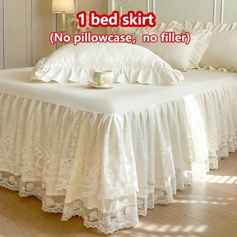 Amazon Black Pleated Bed Skirt Women's Fashion High Waist Pleated Solid  Color Short Skirt Loose