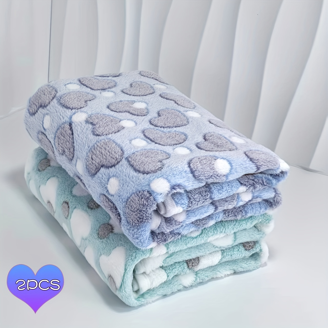 TEMU Set Of 2 Pet Warming Blankets, Fluffy, Soft And Comfortable, Suitable For All , Ensuring Your Pet Has A Good Sleep, Ideal For Dog Breeds