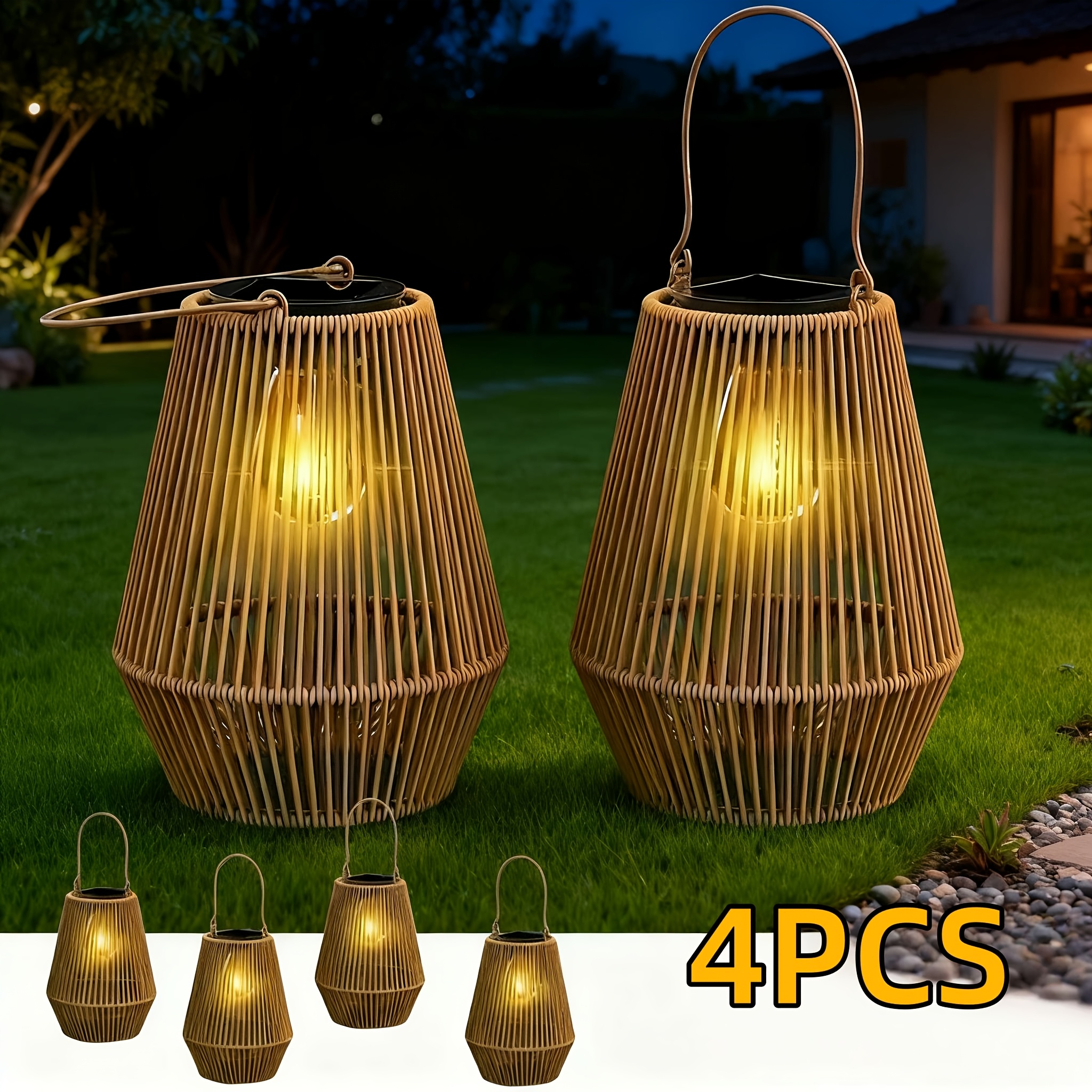 Temu – TEMU 1 Pack Moroccan Solar Lantern | Outdoor Decor, Metal Led Lanterns For Garden, Patio, Yard | Ideal For Gifts
