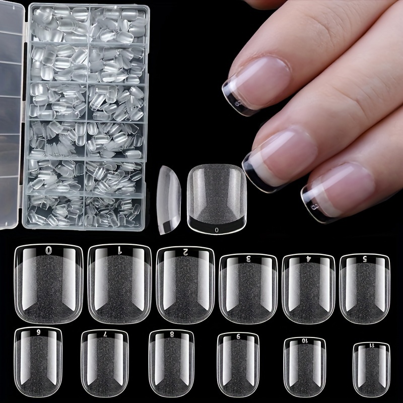 

600pcs Gel X Set - Clear -ons, & , 12 For Diy