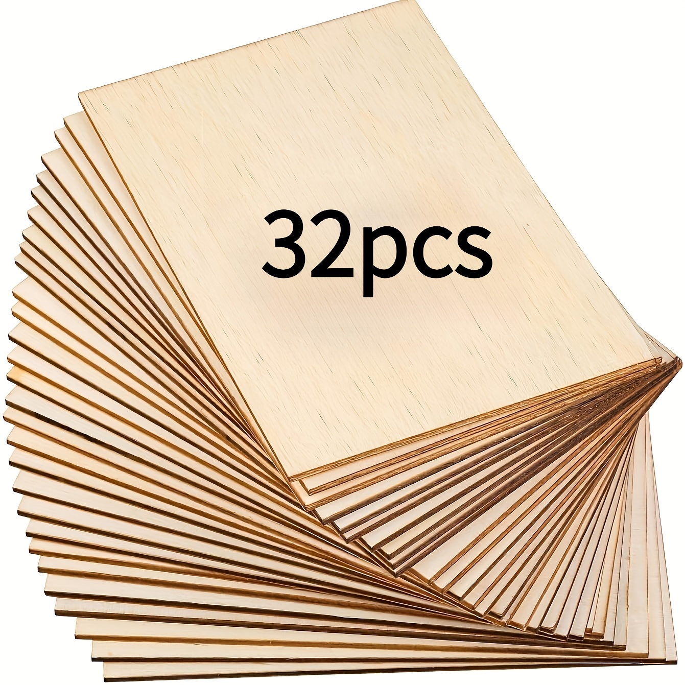 TEMU 26/32pcs Rectangulaires Vierges en Bois Non , pour Peinture à , Arts, Artisanat et Fournitures de Couture, Artisanat en Bois, Sculpture sur Bois