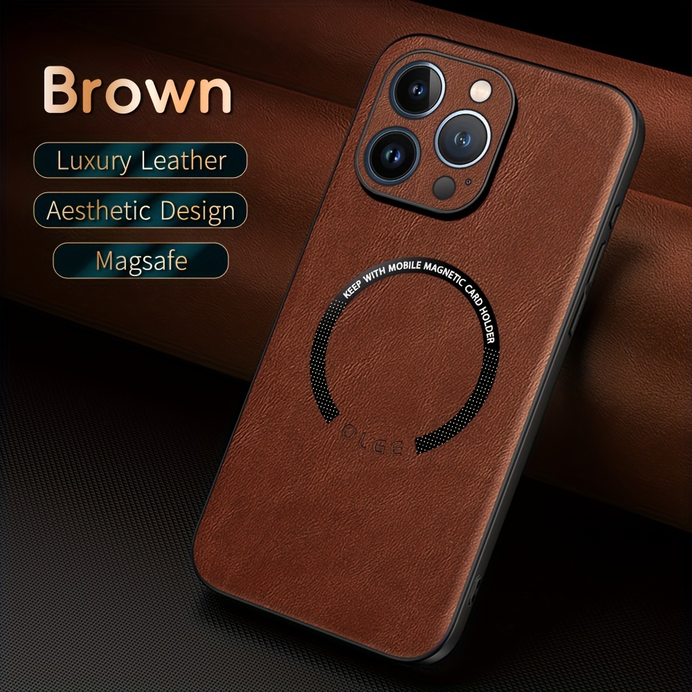 TEMU Phone Case: -carrying Drop Protection Case For Iphone 15/14/13/12/11 Pro Luxury Synthetic Leather | Support Case