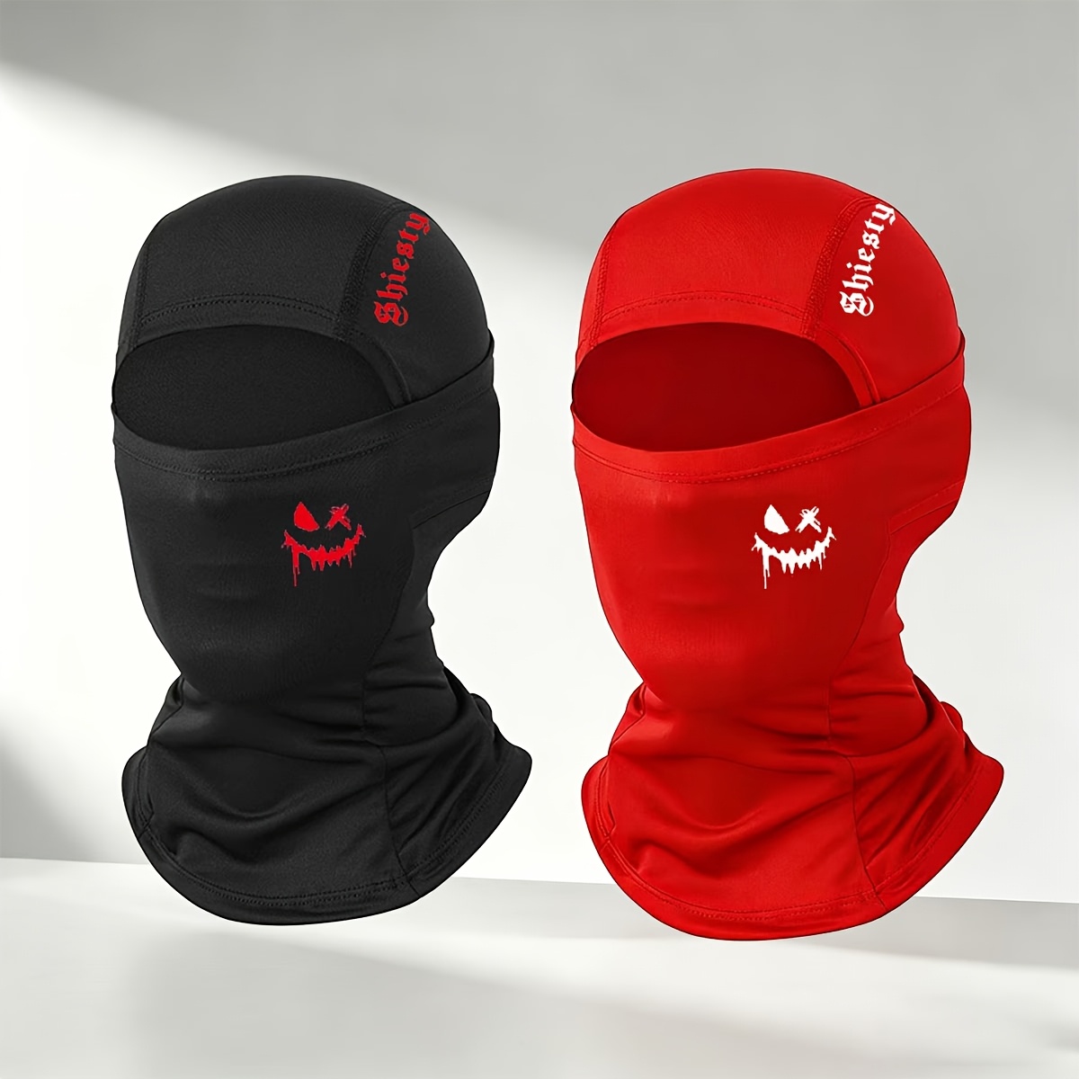 TEMU Fashionable Print Cycling Balaclava, Windproof Full-coverage Headscarf, Unisex, Suitable For Summer Outdoor Sports, Cycling And Fishing
