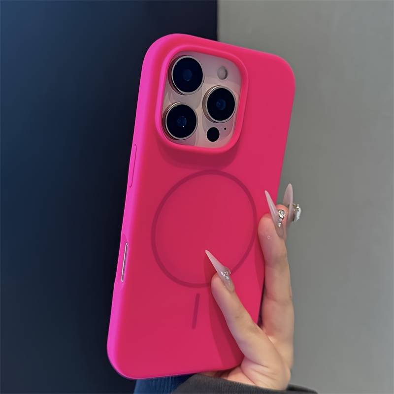 PopSockets Custodia Per IPhone 16 Con MagSafe - Protezione Anticaduta 3m - Ricarica Wireless - Rosso