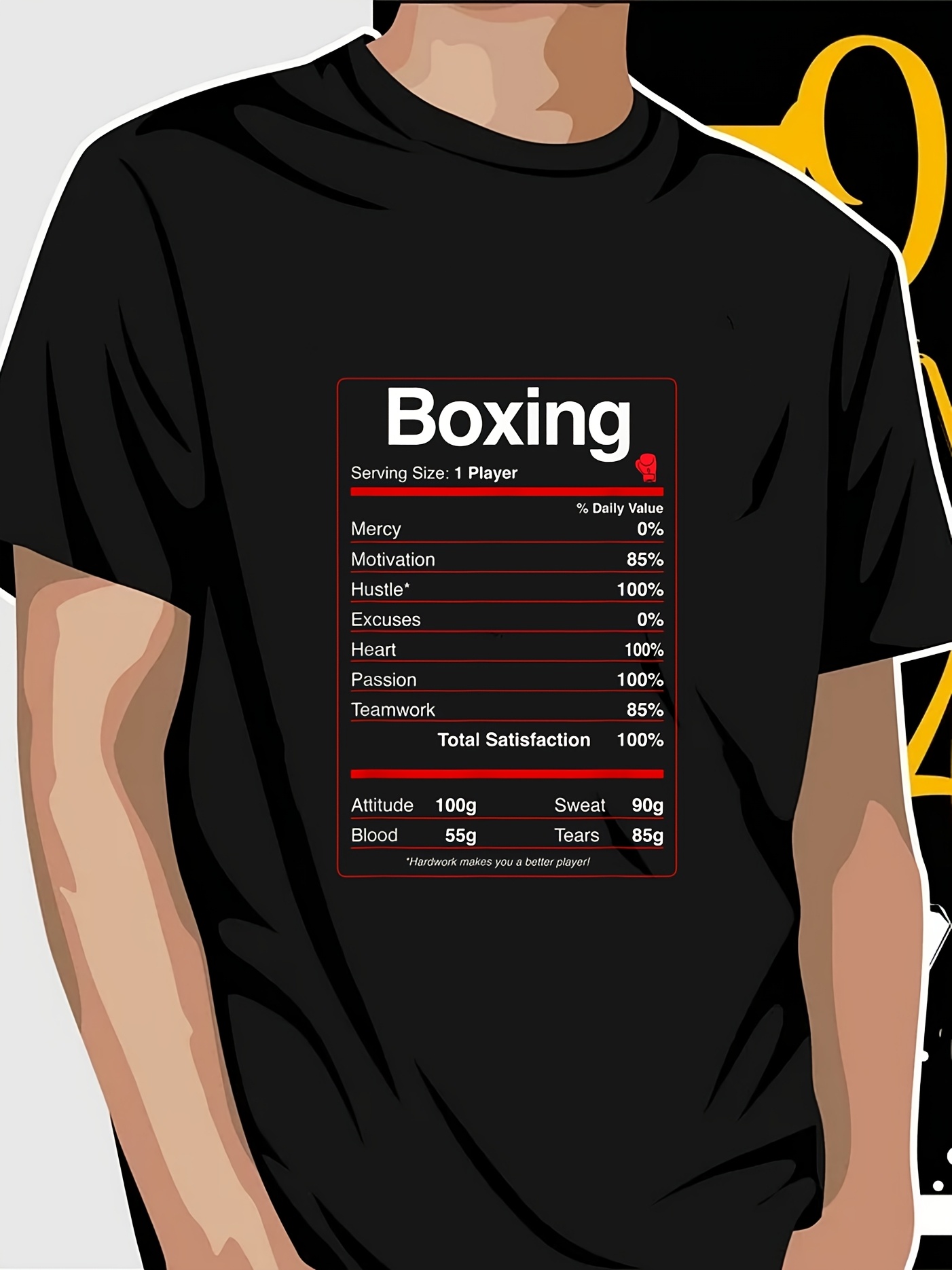 boxing t shirt sold on Temu United States