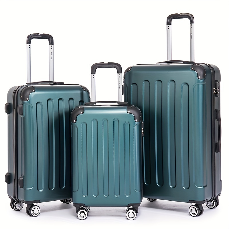 TEMU A Set Of Luggage Including -inch Carry-on Suitcase, A Travel Expandable Rolling Suitcase With Password Lock, 360-degree Rotating Wheels, Large