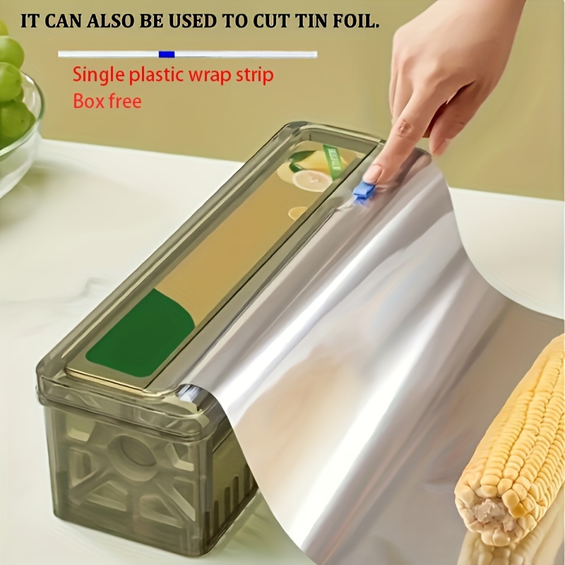 

1pcs - Plastic Dispenser , Reusable Film And Aluminum Cutting Tool, Safe For ,