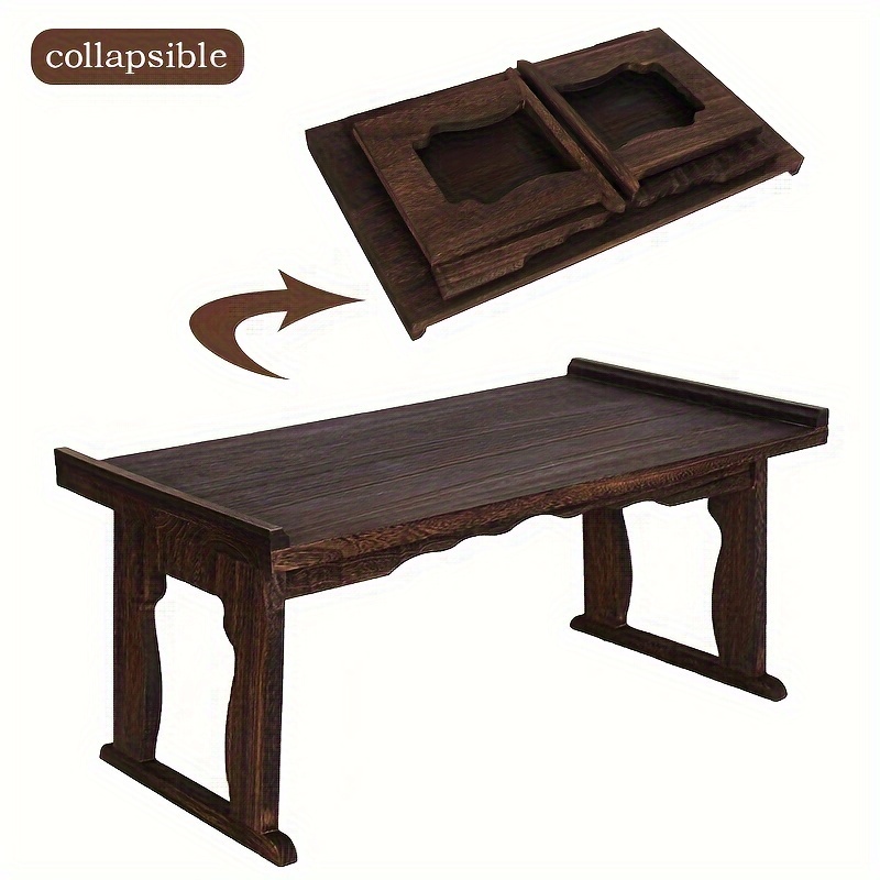item picture altar table premium japanese meditation table and   stand foldable tea table small coffee table and side table low tea table for sitting     wooden bed table tray with foldable legs