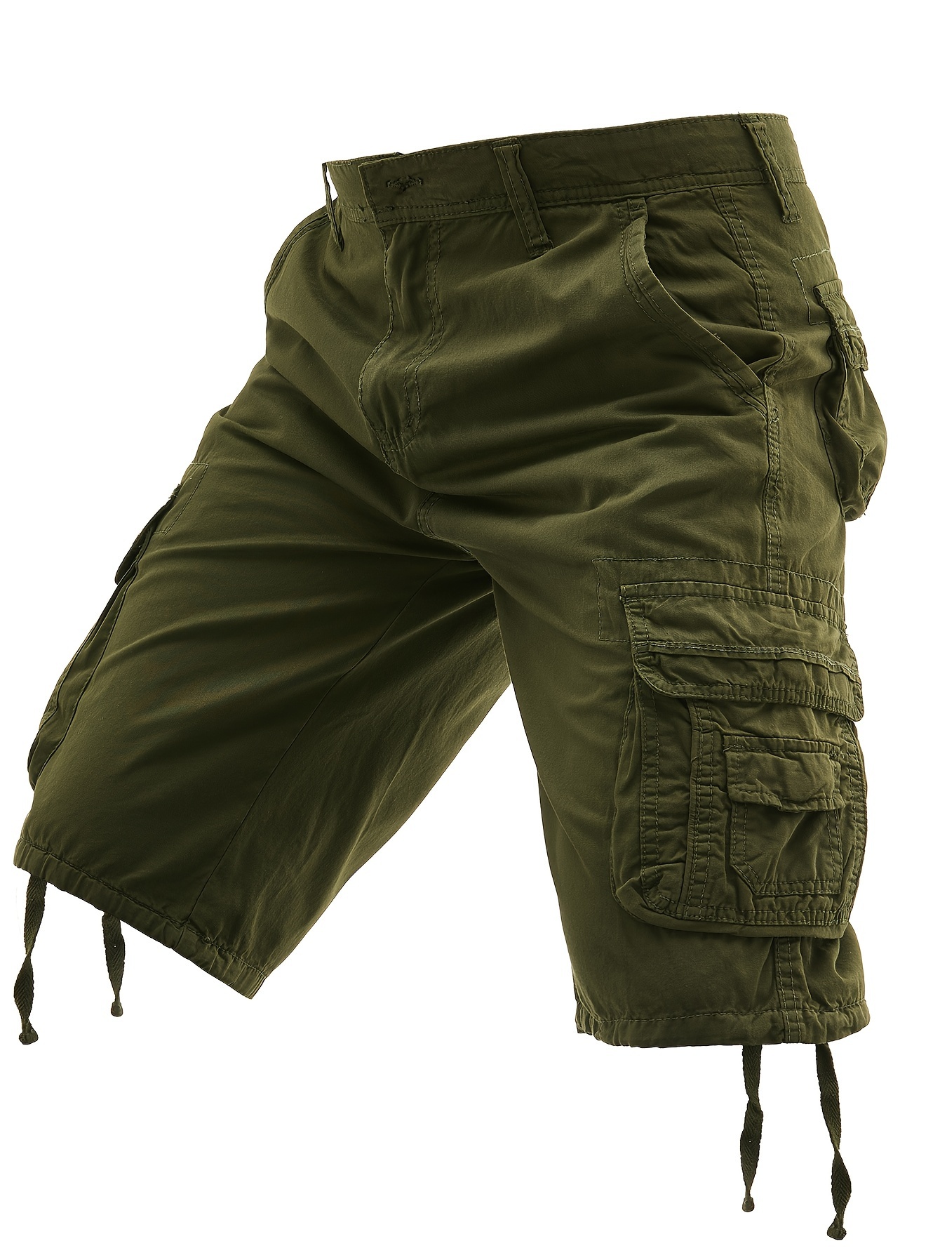 【KOOLOSET】Side Tuck Cotton Cargo Bermuda Pants X-Cape Men's cotton bemuda shorts with side pockets: for