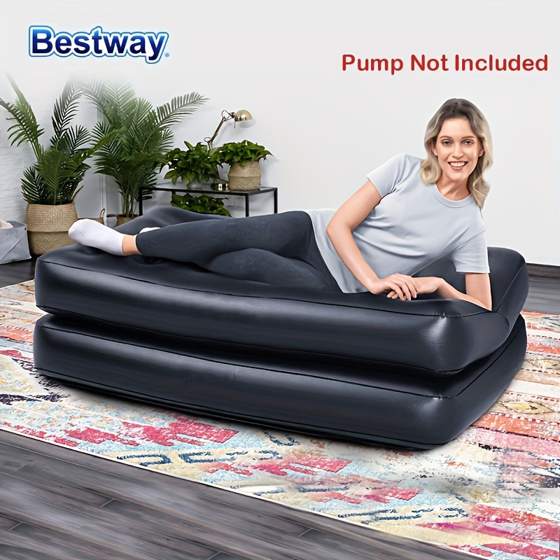 1pc Portable Folding Inflatable Sofa Adult Lazy Sofa Folding Bed