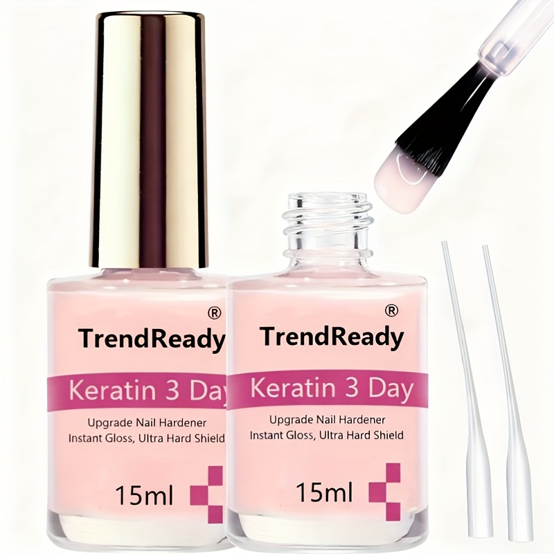 TEMU A Powerful Nail Fortifier Designed For Fragile Nails: A 4-in- Protein Hardener That Strength And Growth - Provides Long-lasting Results And Quick-drying Polish For Nails That Split And Break