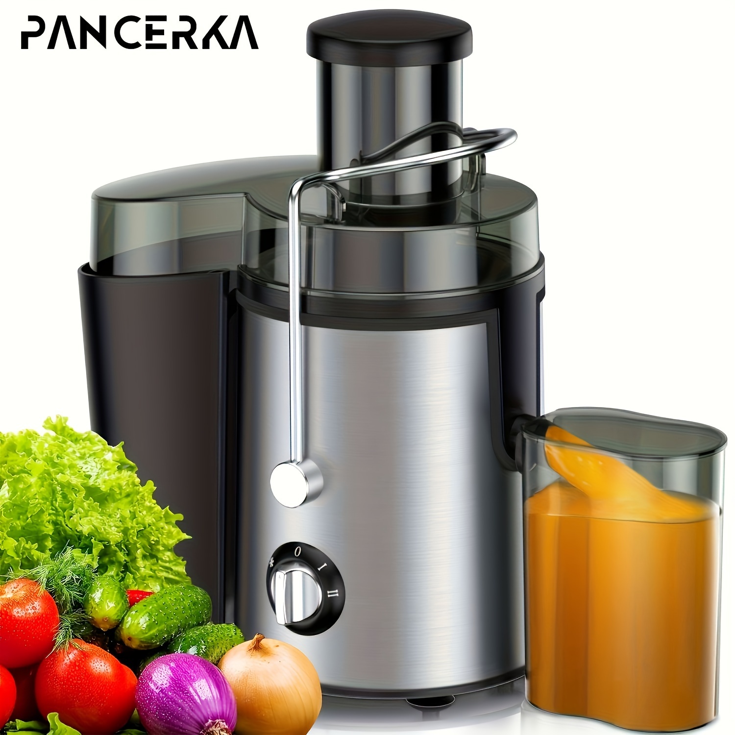 

3 Mode Centrifugal Juicer Machine, Large 3" Feed Chute For Whole Fruits And Vegetables, Cleaning Brush, Easy To Clean, Centrifugal Extractor, Bpa Free, 800w Motor, Suitable For Home, Black