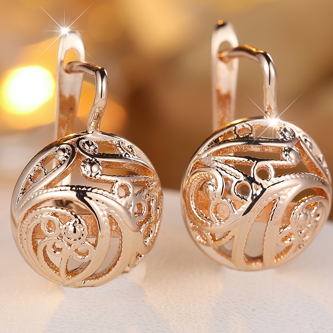 TEMU Angol A Pair Of Fashionable And Unique Classic Vintage Earrings, Suitable For Parties, Weddings, Daily Wear - Exquisite Accessories