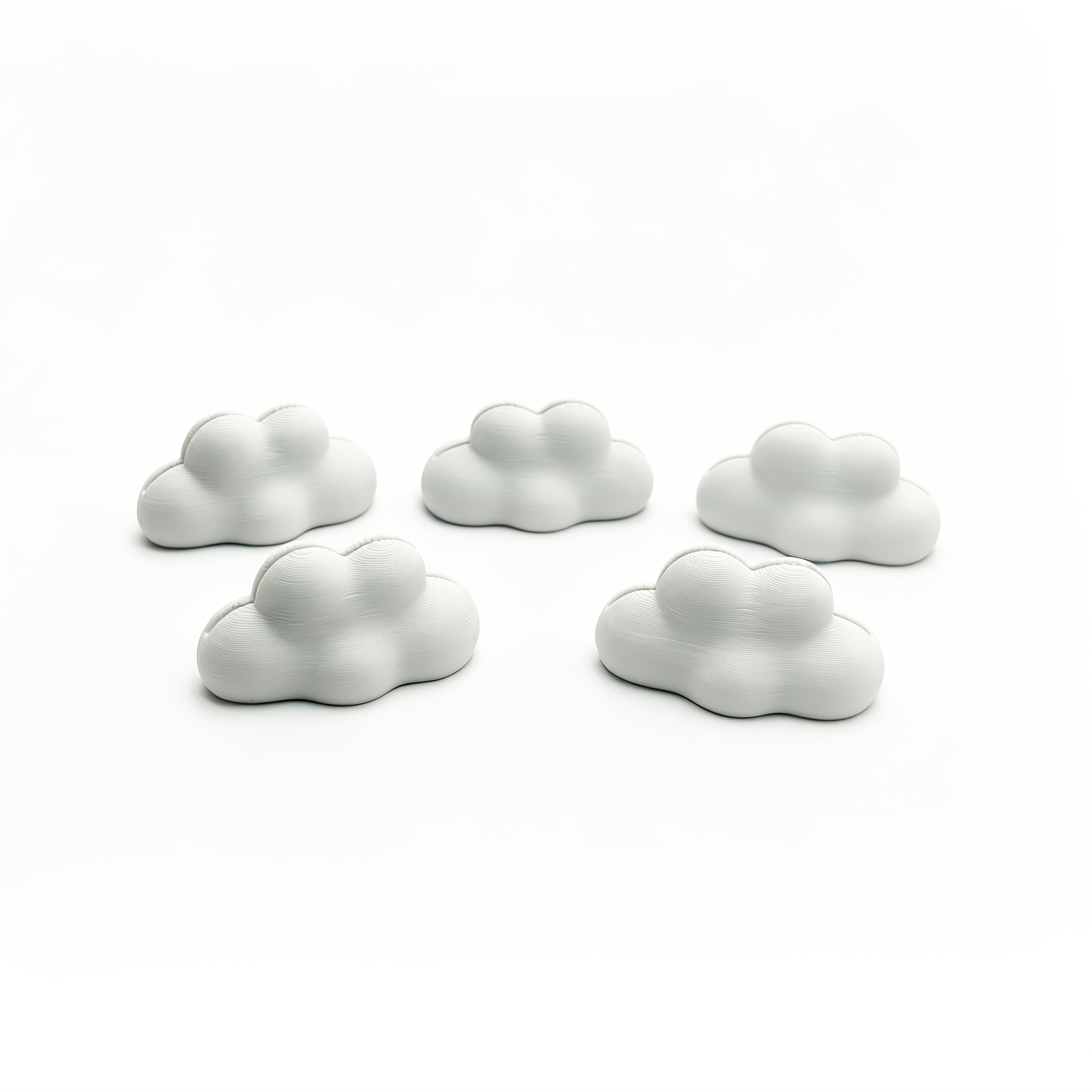 TEMU 5-pack Cute 3d Cloud-shaped Photo Clips, Desktop Anti-slip Stable Photo Holder, Suitable For Cards, Photos, Postcards, Photo Display Rack,