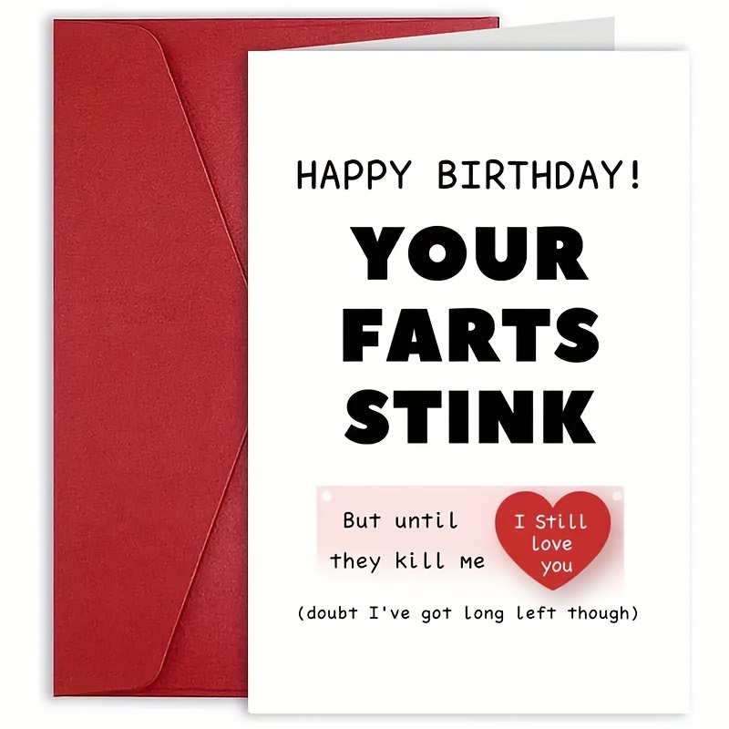 TEMU Birthday Card - A Romantic And Humorous Celebration For , , Husbands, Girlfriends, Wives, And Fiancées - Suitable For Anyone' Day