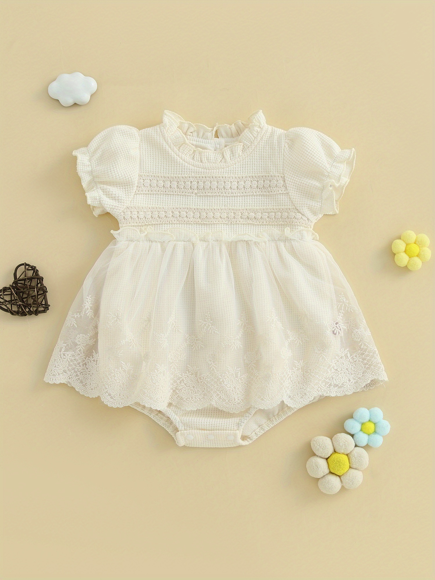 chinese dress ladies White Short Lace Romper