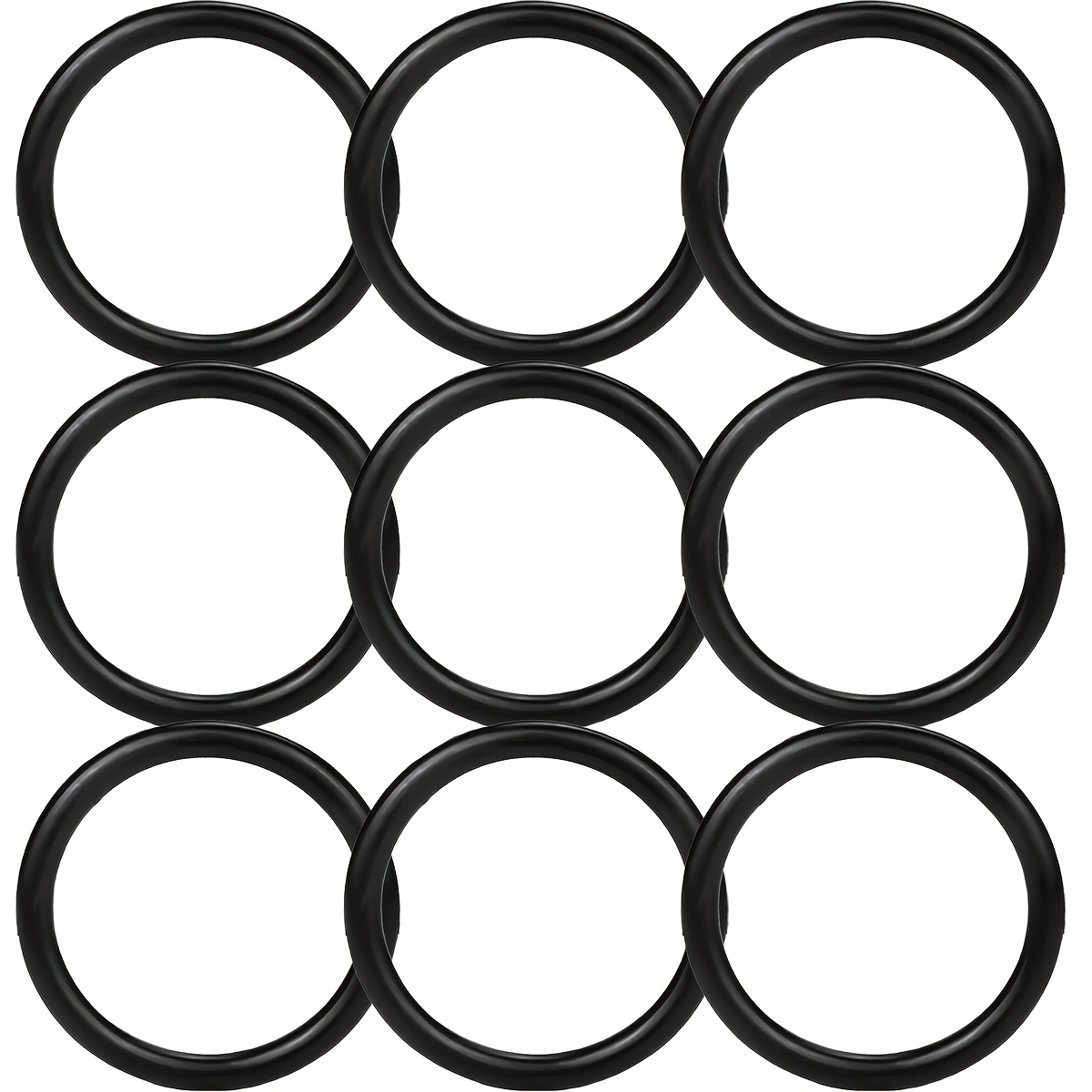 TEMU 9pcs Auto Parts Bumper Surround Retaining Ring -rings / Fastener -rings / Automotive Modification O-rings