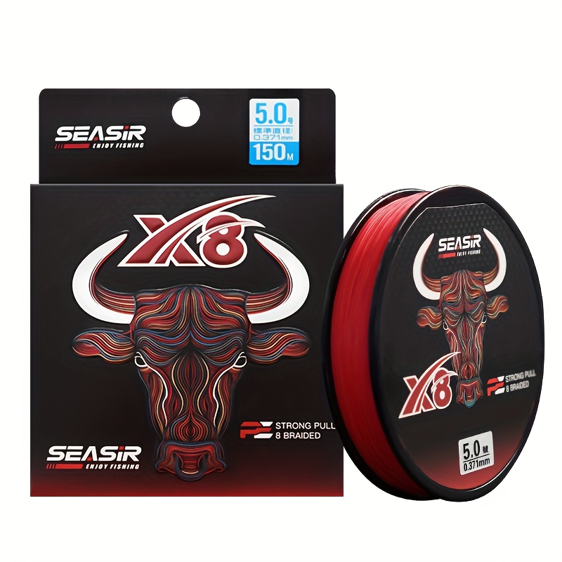 Image of Seasir 1pc Strands Pe Line 8 Braided Multifilament Fishing Line 150 Meters 10-60lb Upgrade High Strength