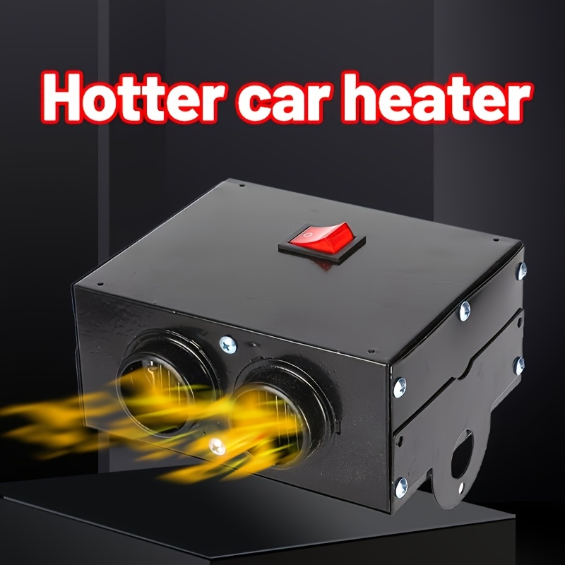 12v 500w portable electric car heater compact heating cooling fan defroster for rvs trucks cars and vehicles fast heating   and adjustable angle