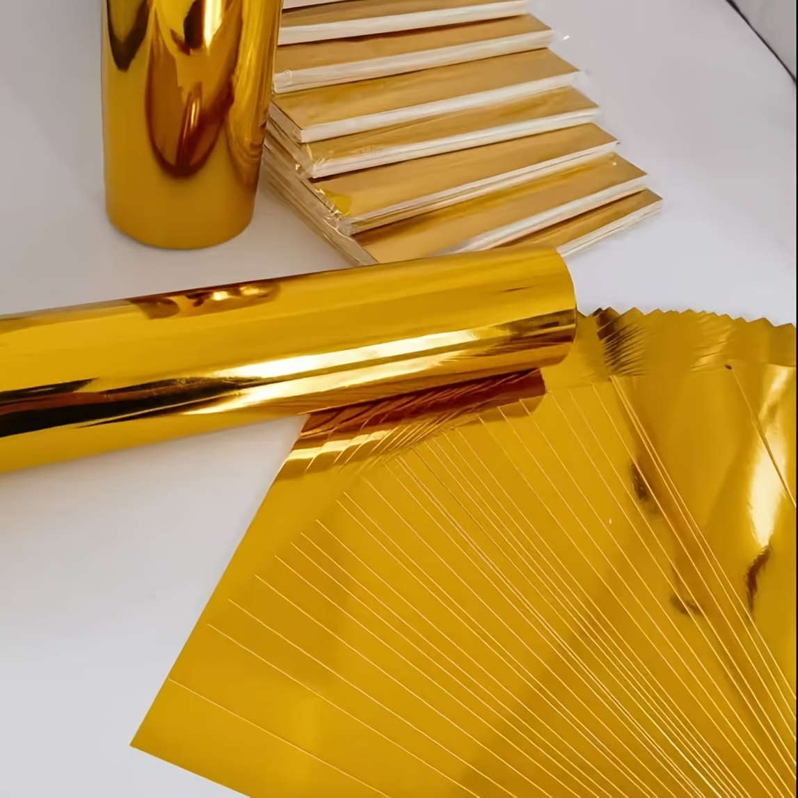 TEMU 31 Sheets Of Premium Golden Glossy Cardstock, A5 Size 250g Pet Metallic Cardstock, Suitable For Making Invitations, Craft Materials For