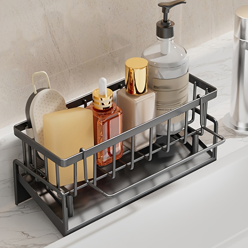 Multi-Functional Kitchen Sink Organizer with Towel Rack