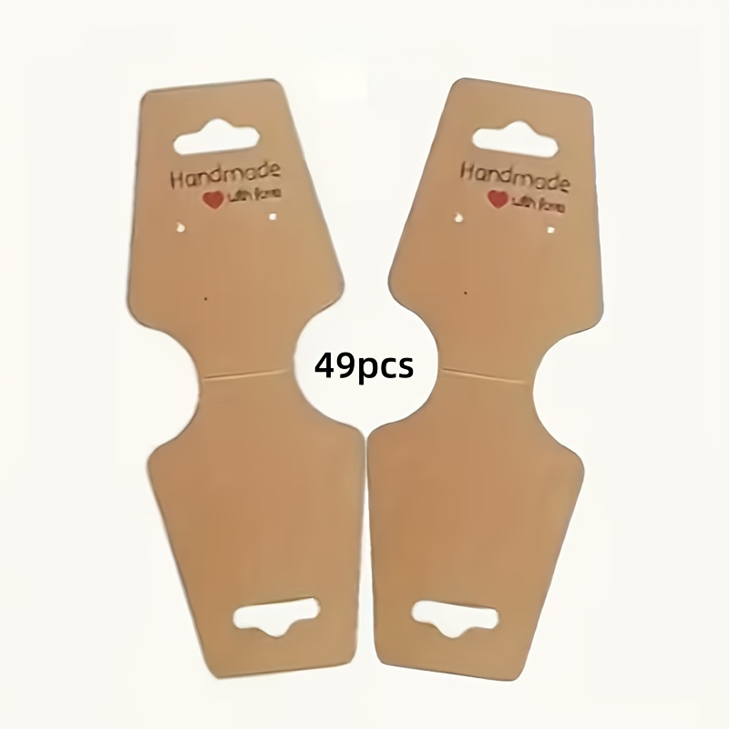 TEMU 49 High-quality Cardboard Pieces With A Foldable Design, Self-adhesive Backing, Pre-cut, Suitable For Necklaces, Earrings, And Keychains -