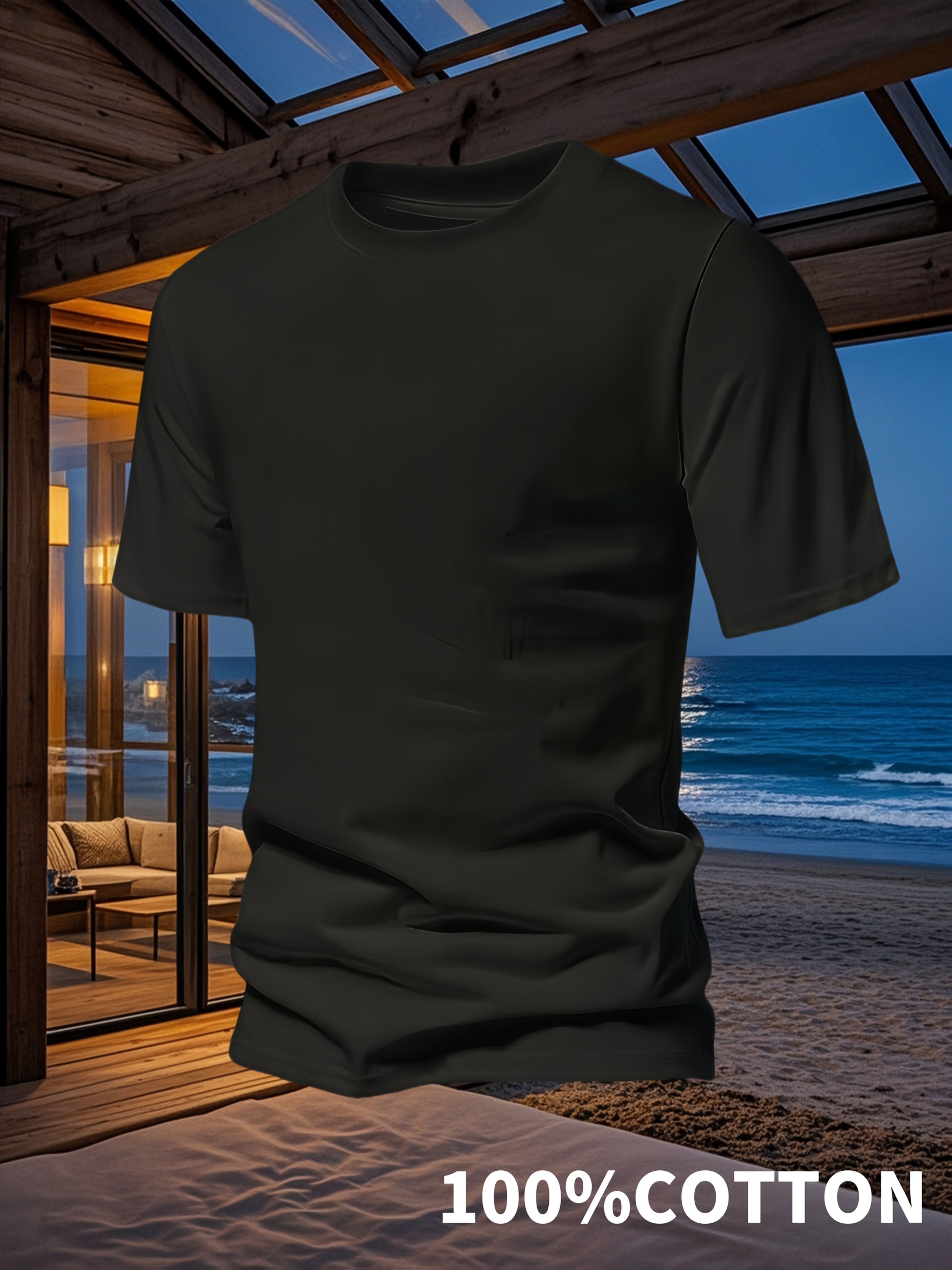 Men'S Loose Fit Short Sleeve T-Shirt - Summer Casual Round Neck Tee with Minimalist Solid Color Design, Breathable & Soft Fabric for Casual Attire, Beach Outings, and Layering - Versatile Basic Wardrobe Staple, T Shirts for Men, Shirts for Men, Layering Essentials, Relaxed Fit Shirt, Simple Style, Classic Design, Lightweight Material, Comfortable Material, Plain Tee, Basic Top, Streetwear Style, Summer Wardrobe