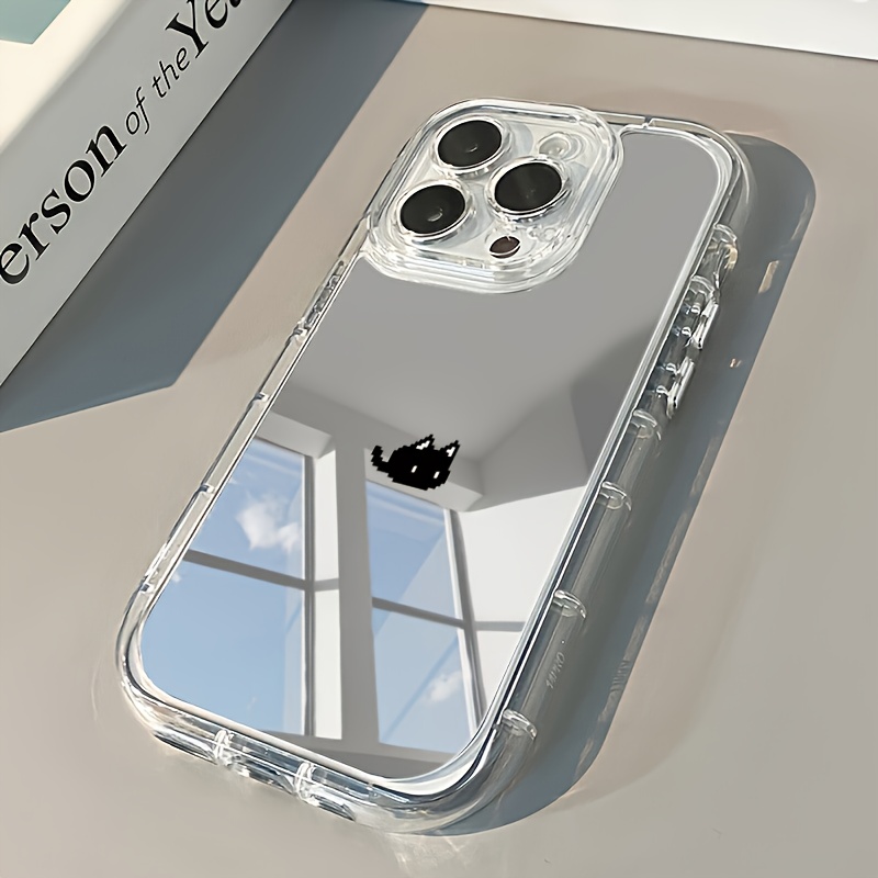 TEMU Phone Case: Little Black Cat Suitable For Iphone 16 16promax