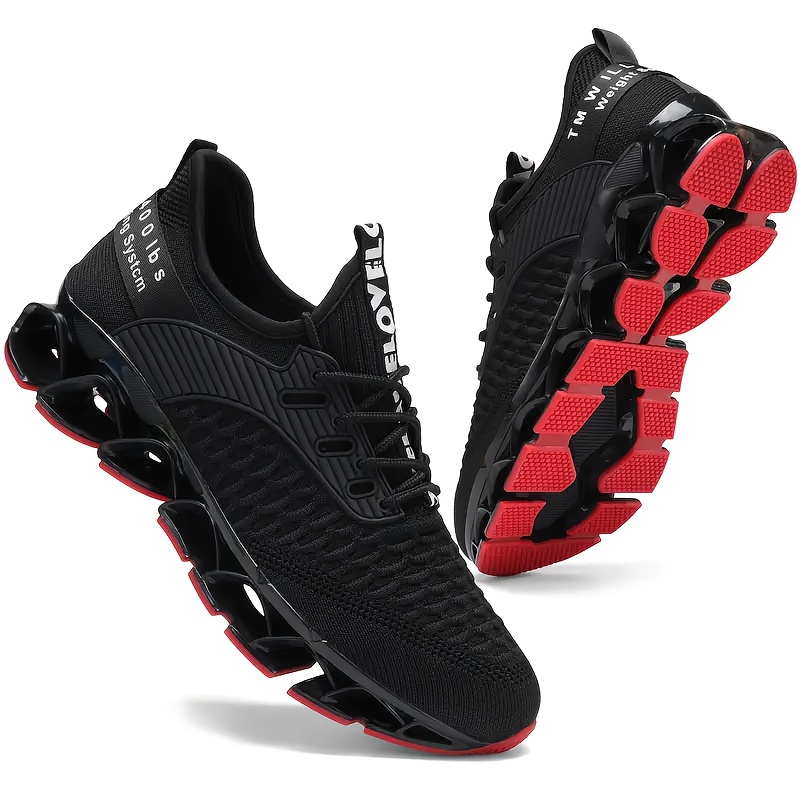 TEMU Men's Athleisure Shoes Fashion, Lightweight, Breathable, Mesh Tennis Walking Shoes, Trendy Contrasting Men's Running Shoes.