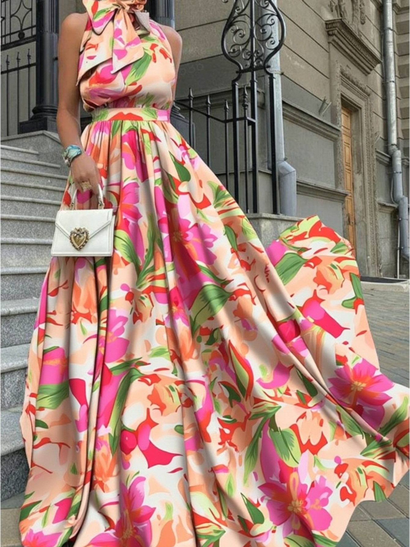 maxi floral dresses sold on Temu United States