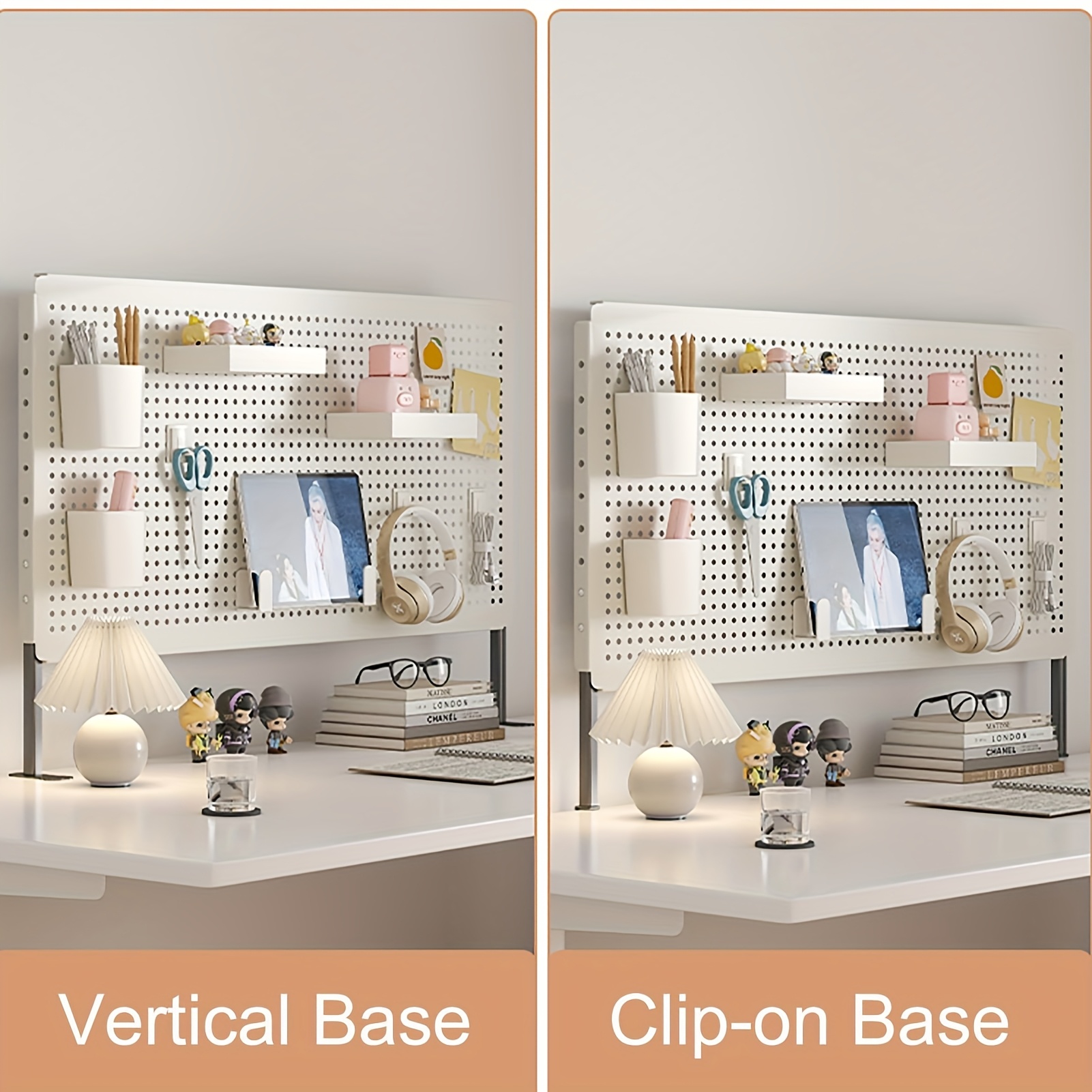 DIY Adjustable Height Vertical Desktop Organizer Display Rack