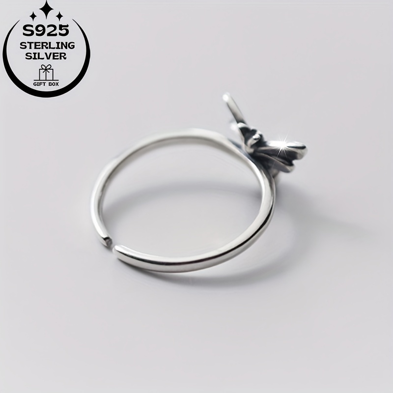 925 Silver Vintage Thai Silver Insect Bee Ring Adjustable Open