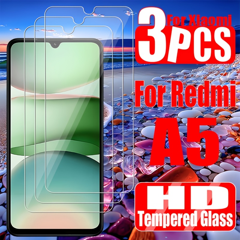 TEMU 3pcs Tempered Glass For Xiaomi Redmi A5 Screen Protector Glass Film
