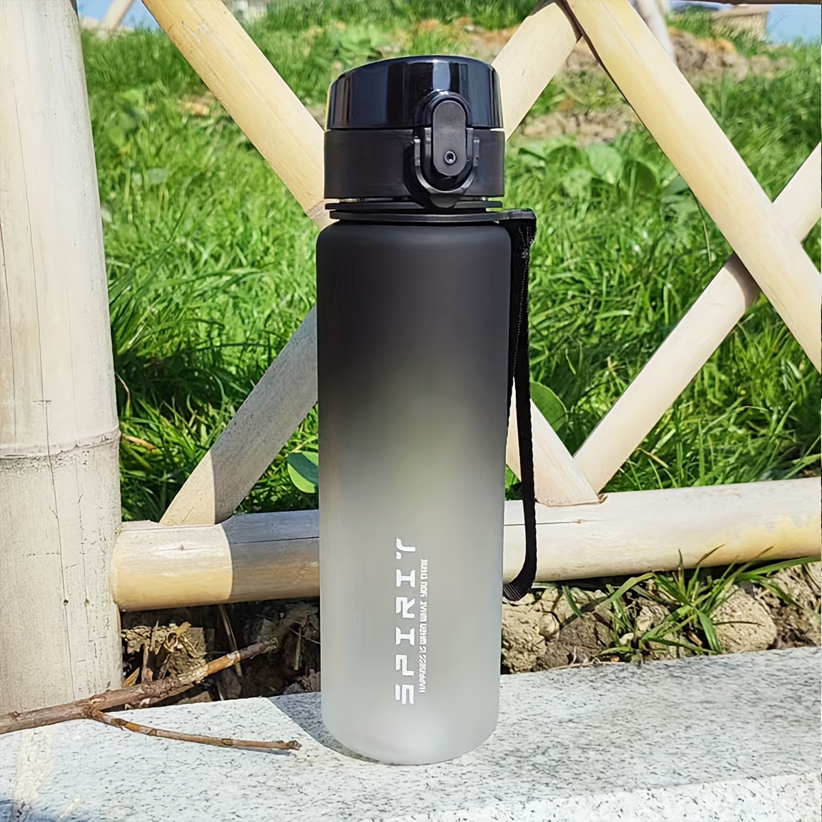 1pc 750ml/26oz Or 800ml/27oz Gradient Stylish Outdoor Water Bottle, Large Capacity Straight Sip Sports Jug, & Birthday Present