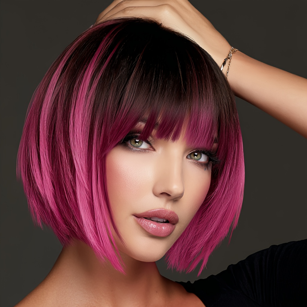 Synthetic Hair, High Density Fashion Wig For Daily Wear, Festival, Party, Cosplay