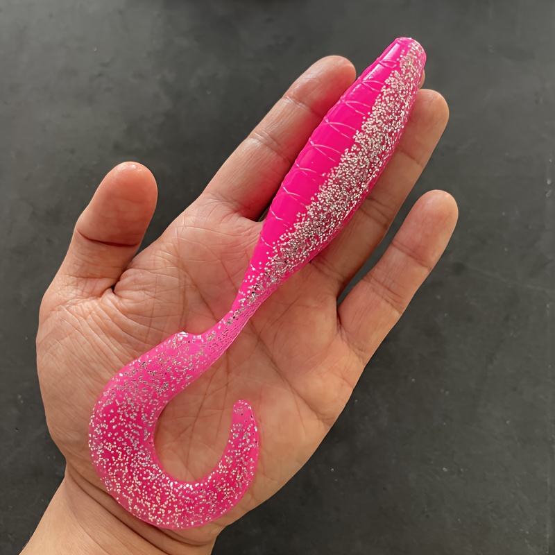 5pcs Of Plastic Tail Soft Baits, Suitable For Lure Fishing , Pike, Walleye, And Trout