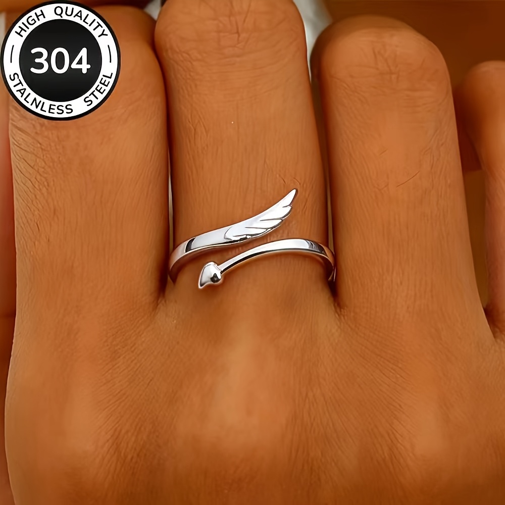 High-quality Stainless Steel Hypoallergenic Golden , Anti-fading, Easy And Elegant, Suitable For Everyday Wear Or Party Fashion Women's Ring, Jewelry Additions, Is A Delicate Gift For Women