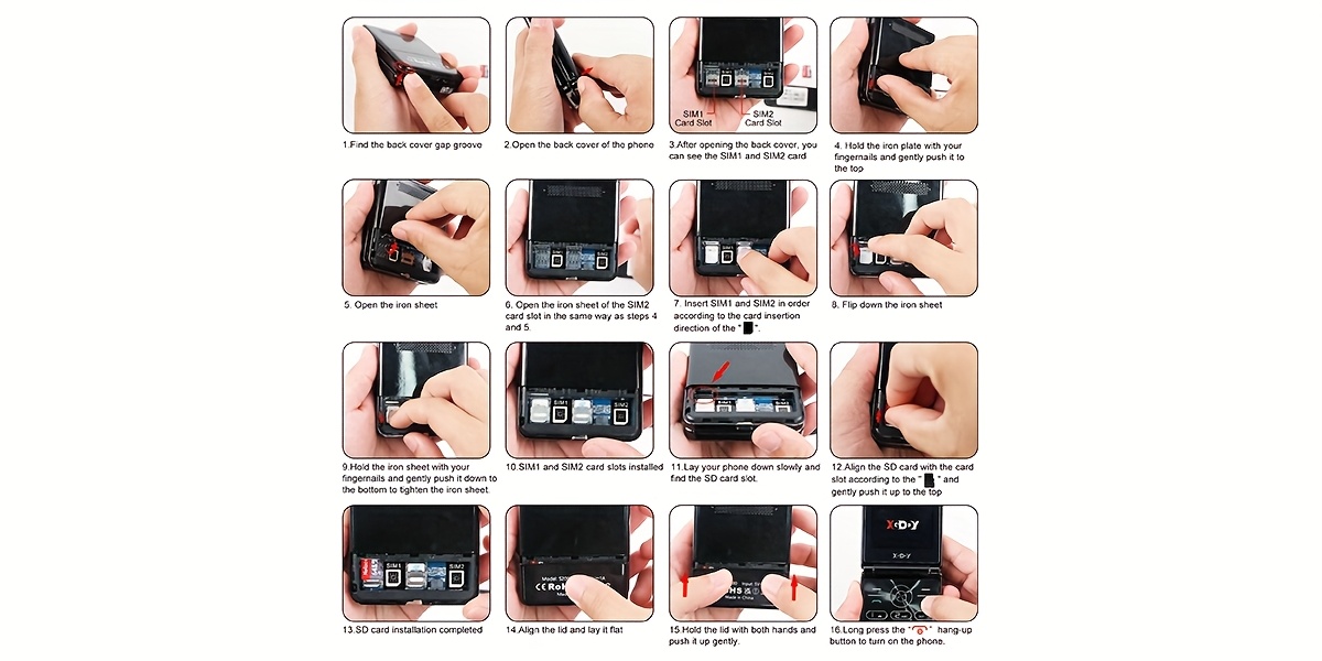 XGODY S200 Senior Mobile Phone Simple For Elderly, Basic Cell Phone With Large Buttons, Flip Phone, Unlocked Senior Mobile Phone With 2.4