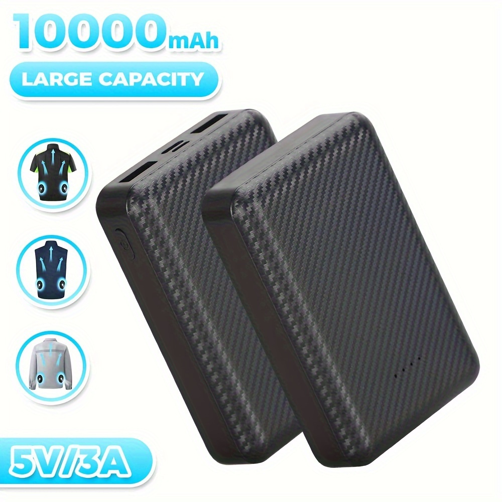 

10000mah 5v/3a Power Bank Portable Usb Charger Fast Charging External Battery Pack For Heating Jacket Vest Clothing Equipment